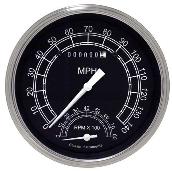 TR50SLF - Classic Instruments Traditional Speedtachular Speedometer-Tachometer Combination
