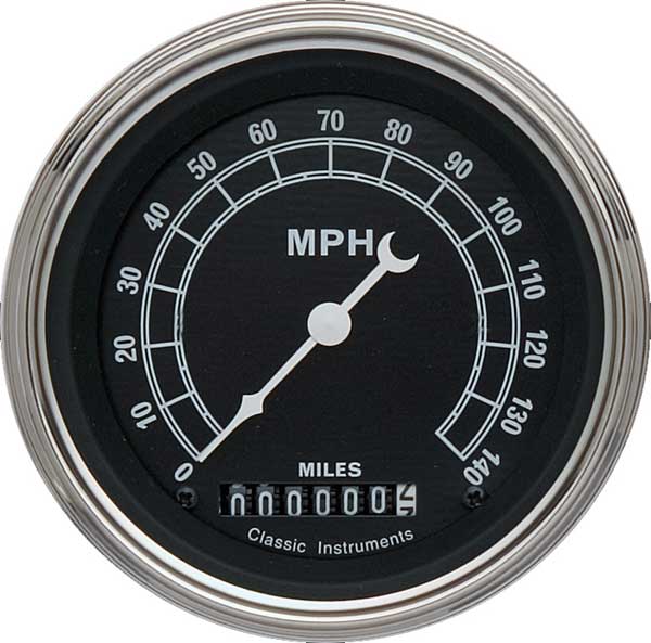 TR55SLF - Classic Instruments Traditional Speedometer 140 MPH