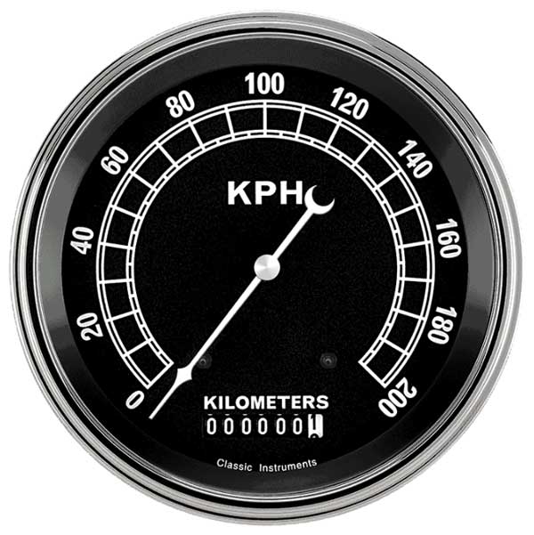 TR58SLF - Classic Instruments Traditional Speedometer 200 kph