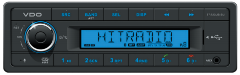 TR723UB-BU - VDO Radio-USB MP3