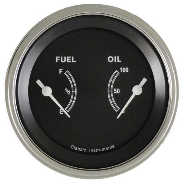TR72SLF - Classic Instruments Traditional Series Dual Gauge (Fuel Oil)