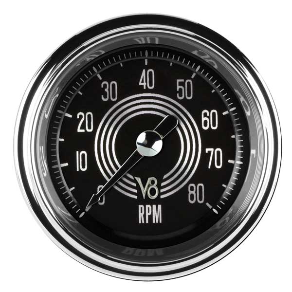 V8SR183SHC - Classic Instruments V8 Speedster Series Tachometer