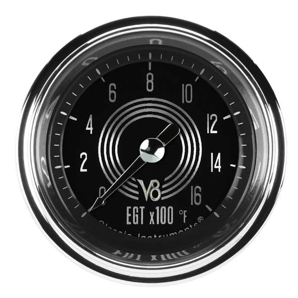 V8SR198SHC - Classic Instruments V8 Speedster Series Exhaust Gas Temperature Gauge Pyrometer