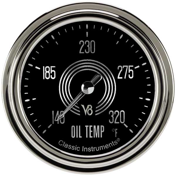 V8SR328SLC - Classic Instruments V8 Speedster Series OIL Temperature Gauge