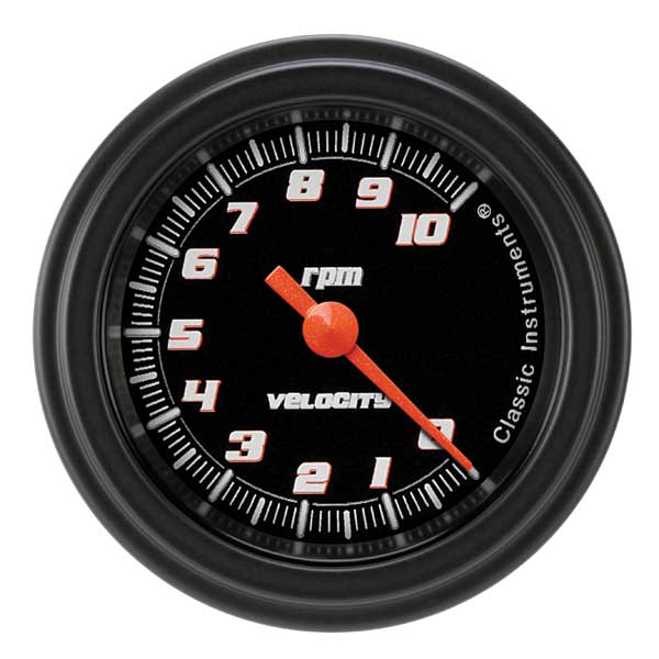 VS183BBLF - Classic Instruments Velocity Black Series Tachometer