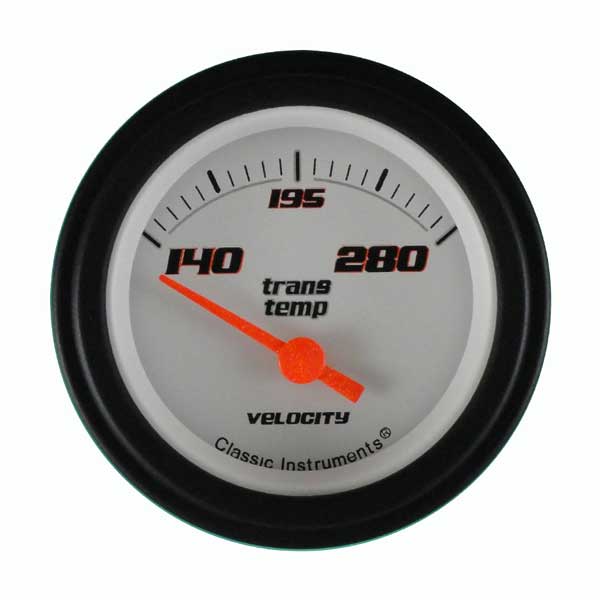 VS27WBLF - Classic Instruments Velocity White Series Transmission Temperature Gauge