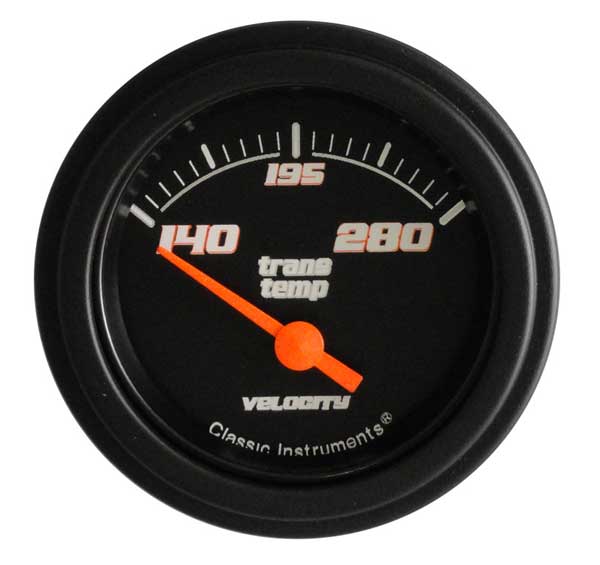 VS27BBLF - Classic Instruments Velocity Black Series Transmission Temperature Gauge