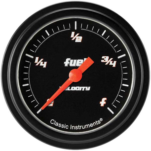 VS309BBLF - Classic Instruments Velocity Black Series Fuel Gauge