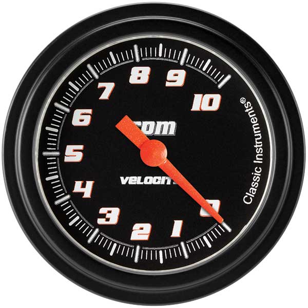 VS383BBLF - Classic Instruments Velocity Black Series Tachometer