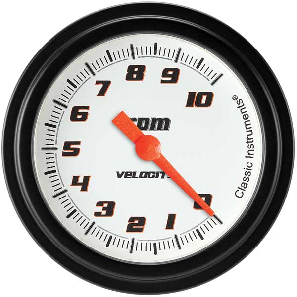 VS383WBLF - Classic Instruments Velocity White Series Tachometer