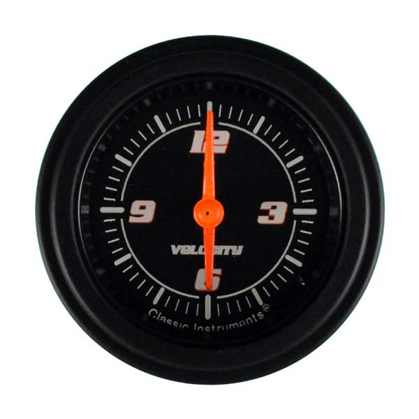 VS90BBLF - Classic Instruments Velocity Black Series Clock