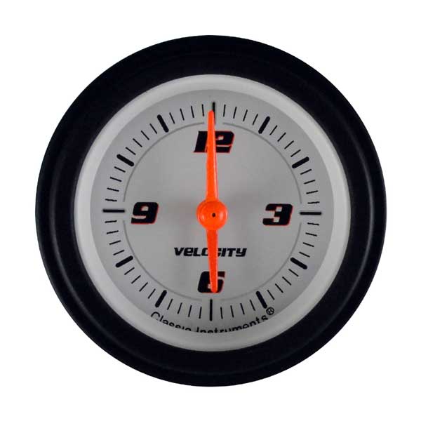 VS90WBLF - Classic Instruments Velocity White Series Clock