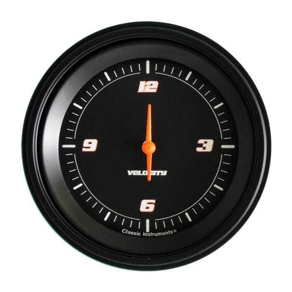 VS93BBLF - Classic Instruments Velocity Black Series Clock