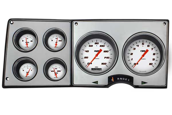 CT73VSW - Classic Instruments Velocity White 1973-'87 Chevy-GMC direct-fit cluster