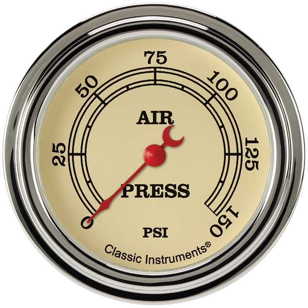 VT318SLF - Classic Instruments Vintage Air Pressure Gauge 150PSI