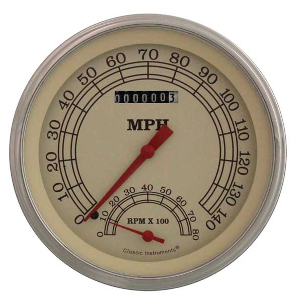 VT50SLF - Classic Instruments Vintage Speedtachular Speedometer-Tachometer Combination