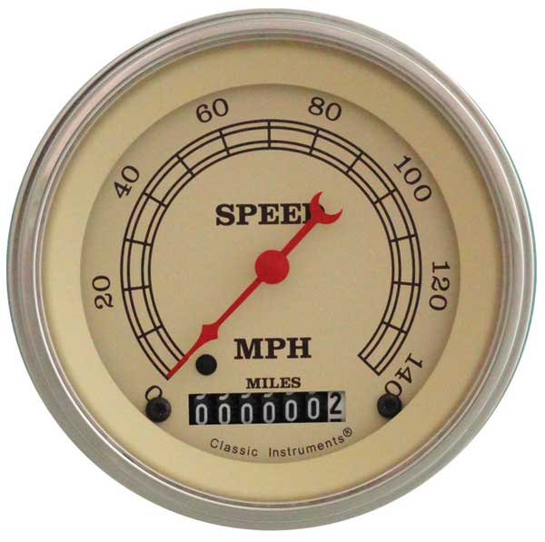 VT55SLF - Classic Instruments Vintage Speedometer 140 MPH