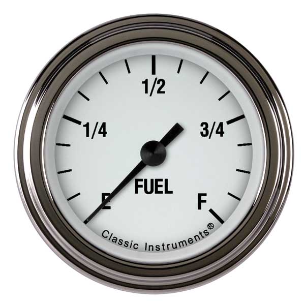 WH109SLF - Classic Instruments White Hot Fuel Gauge