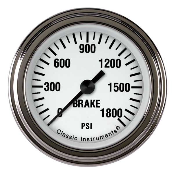 WH167SLF - Classic Instruments White Hot Brake Pressure Gauge