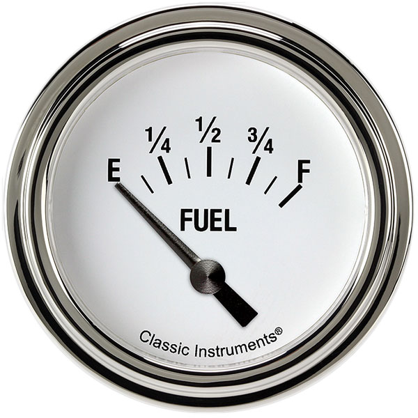 WH214SLF - Classic Instruments White Hot Fuel Gauge 0-30 ohm