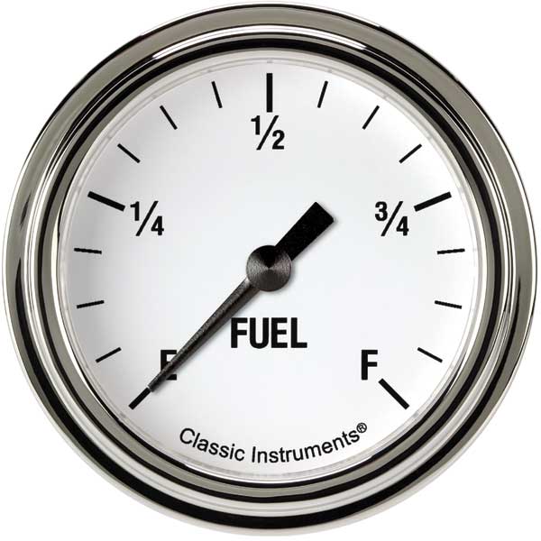 WH309SLF - Classic Instruments White Hot Fuel Gauge