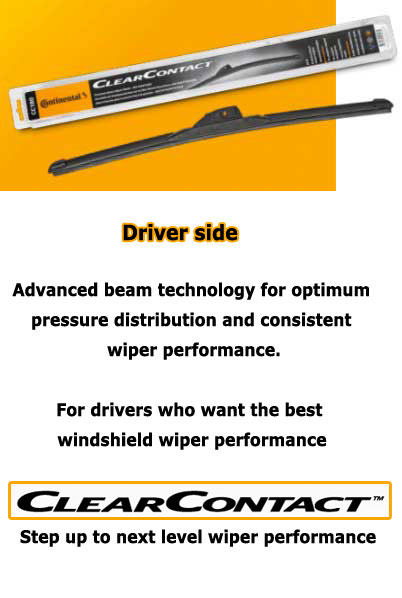 WIPERS-001-VCP Wipers for Windshield Driver-side from Continental Automotive Systems ClearContact