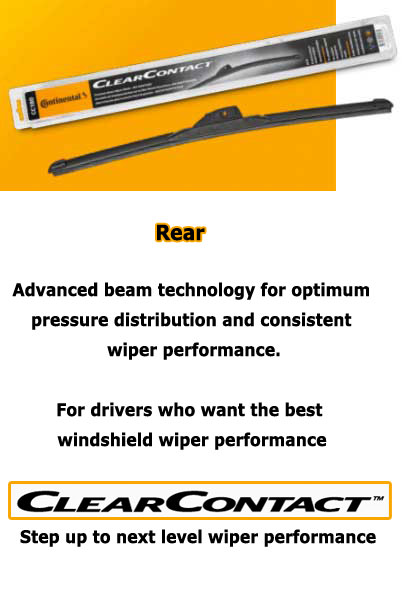 WIPERS-003-GVDO REAR Wiper Blade 10" to 10" Continental Automotive Systems ClearContact