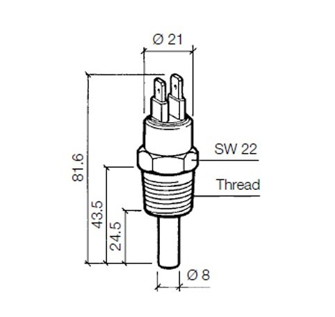 X10-232-001-006 - VDO Temperature Switch