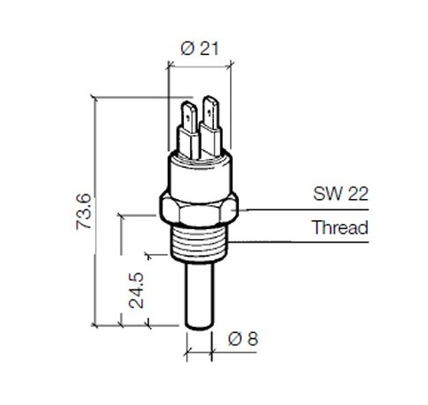 X10-232-001-007 - VDO Temperature Switch