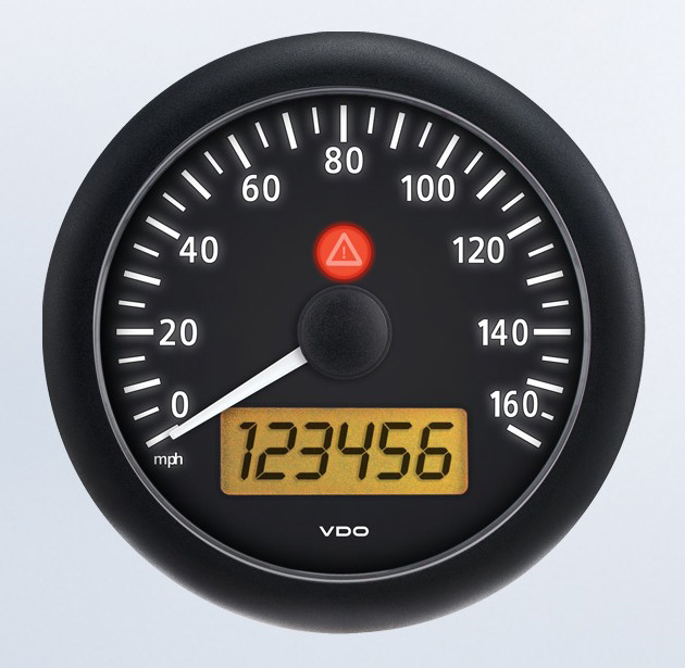 A2C53194765-S - VDO Viewline Onyx Speedometer 160MPH