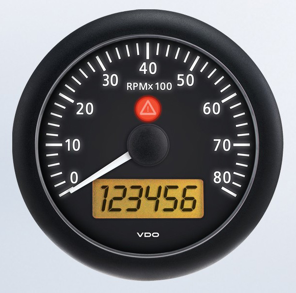 A2C53194885-S - VDO Viewline Onyx Tachometer 8000RPM