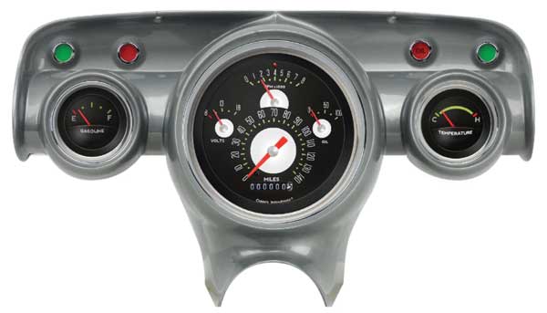 CH01ASLF-101 - Classic Instruments Authentic '57 Chevy Package Speedometer-Tachometer-Oil-Volts-Temperature-Fuel