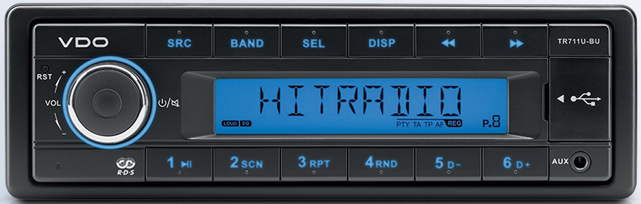 TR711U-BUK - VDO AM-FM Radio-USB MP3-WMA
